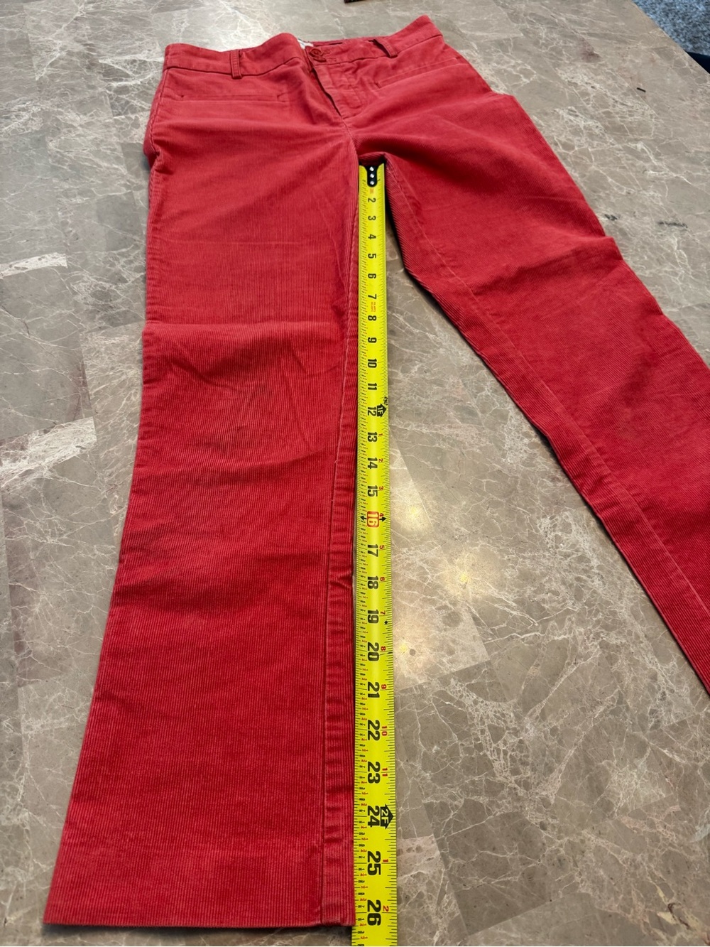 Anthropologie Womens Pants Essential Collection Corduroy Pink/Rose size 0 - Picture 2 of 13